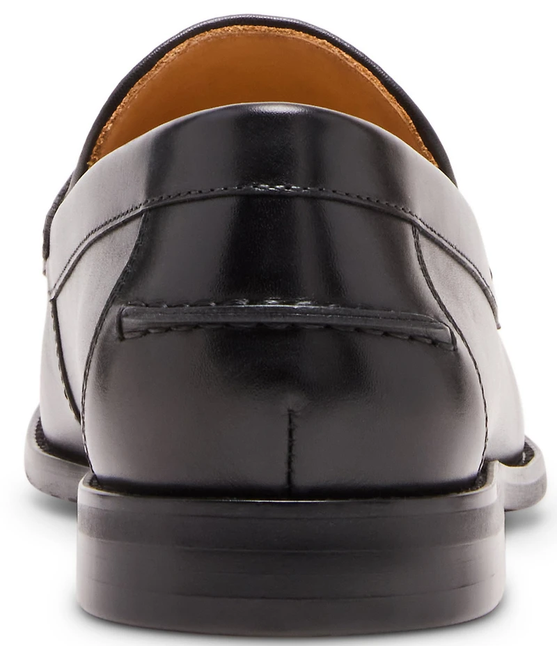 Steve Madden Men's Aryton Leather Woven Dress Penny Loafers