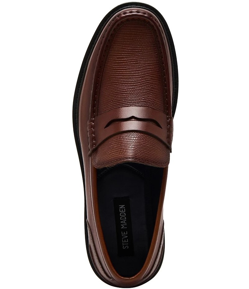 Steve Madden Men's Ashland Leather Penny Loafers