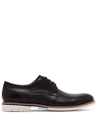 Steve Madden Men's Bader Perforated Leather Plain Toe Lace Up Oxfords