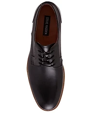 Steve Madden Men's Bader Perforated Leather Plain Toe Lace Up Oxfords