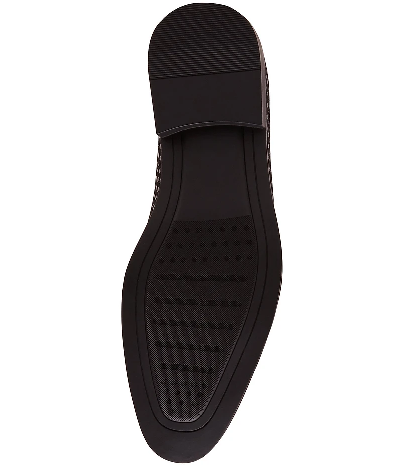 Steve Madden Men's Berton Leather Embellished Slip On Loafers