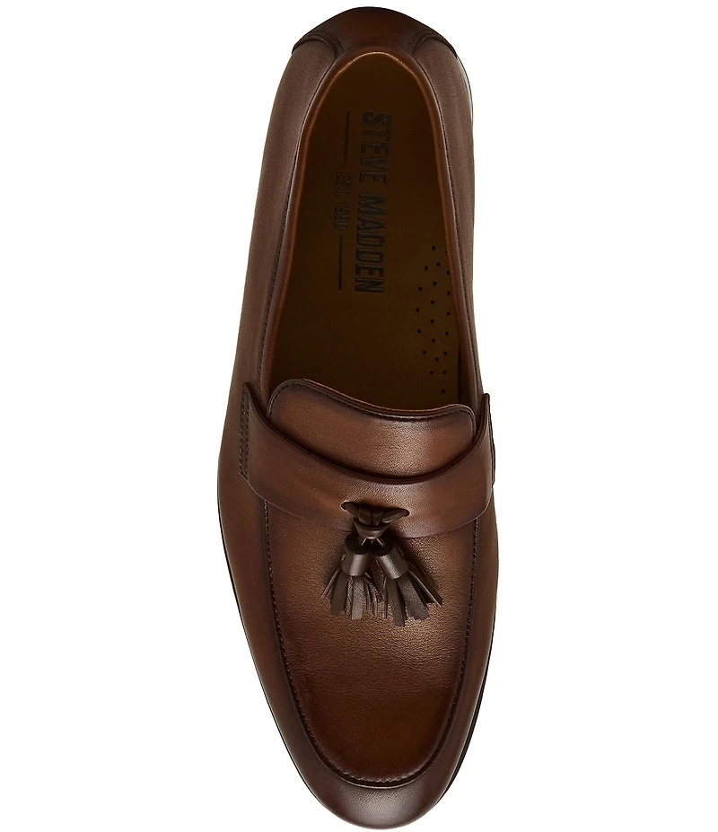 Steve Madden Men's Biscayne Leather Tassel Loafers