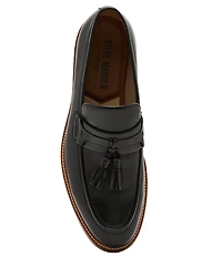 Steve Madden Men's Bransun Leather Tassel Loafers
