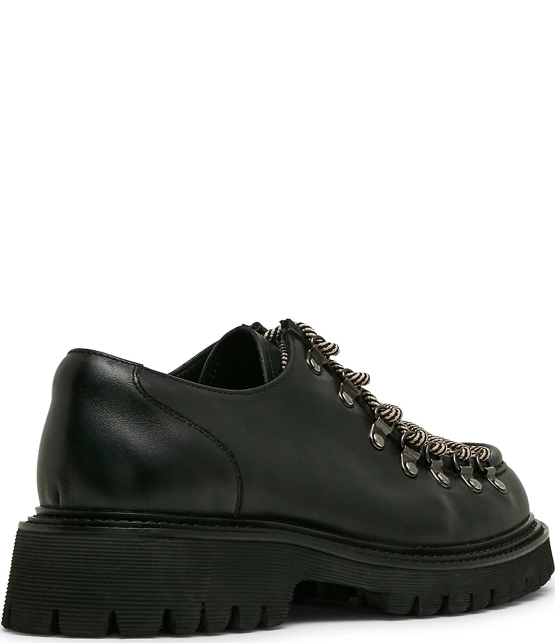 Steve Madden Men's Campello Leather Hiker Derby Lug Sole Oxford