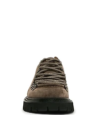 Steve Madden Men's Campello Suede Hiker Derby Lug Sole Oxford