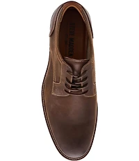Steve Madden Men's Carlsbad Leather Lace Up Oxfords