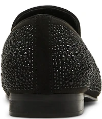 Steve Madden Men's Cashh Rhinestone Embellished Slip On Loafers