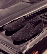 Steve Madden Men's Cashh Rhinestone Embellished Slip On Loafers