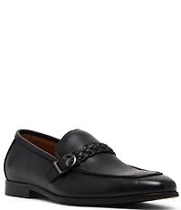 Steve Madden Men's Chauncey Leather Braid Detail Dress Loafers