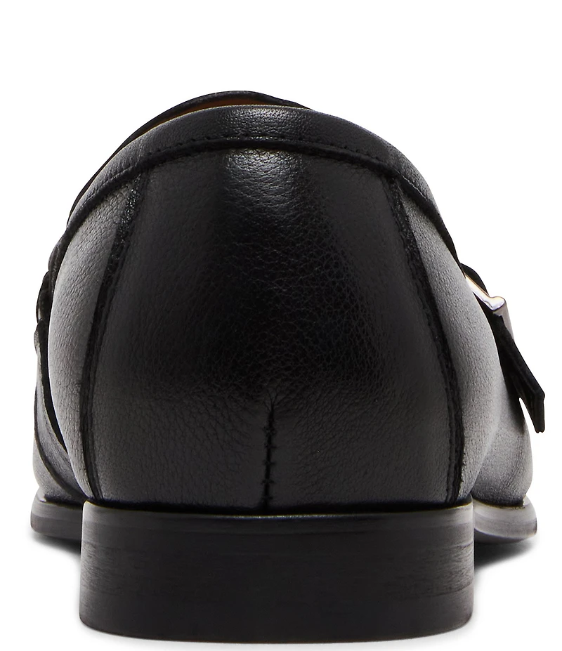 Steve Madden Men's Chauncey Leather Braid Detail Dress Loafers