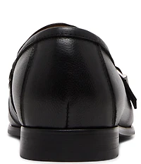 Steve Madden Men's Chauncey Leather Braid Detail Dress Loafers