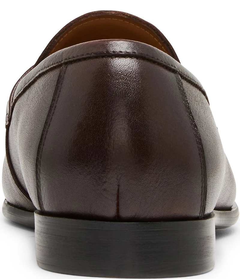 Steve Madden Men's Chevoit Leather Slip On Dress Loafers