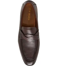 Steve Madden Men's Chevoit Leather Slip On Dress Loafers
