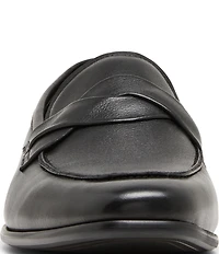 Steve Madden Men's Chevoit Leather Slip On Dress Loafers