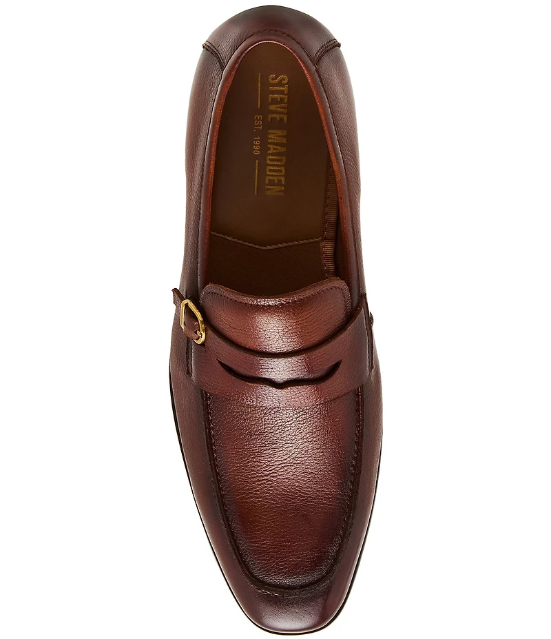 Steve Madden Men's Chilo Leather Dress Penny Loafers