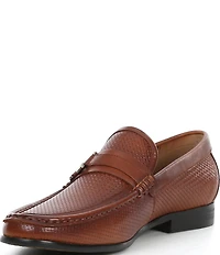 Steve Madden Men's Chivan Quilted Leather Bit Buckle Dress Slip On Loafers