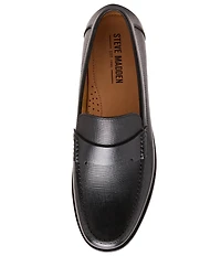 Steve Madden Men's Colver Leather Slip on Loafers