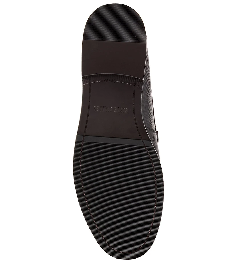 Steve Madden Men's Colver Leather Slip on Loafers