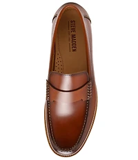 Steve Madden Men's Colver Leather Slip on Loafers