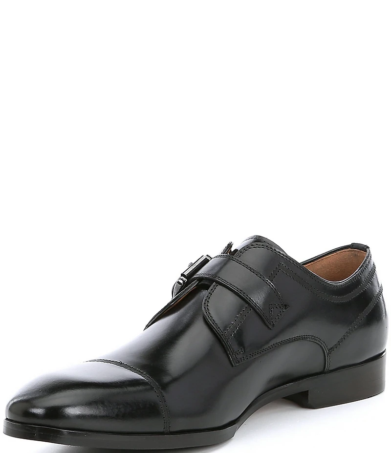 Steve Madden Men's Covet Leather Monk Strap Oxfords