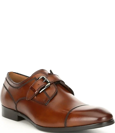 Steve Madden Men's Covet Leather Monk Strap Oxfords