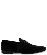 Steve Madden Men's Crusadr Velvet Bit Buckle Dress Loafers