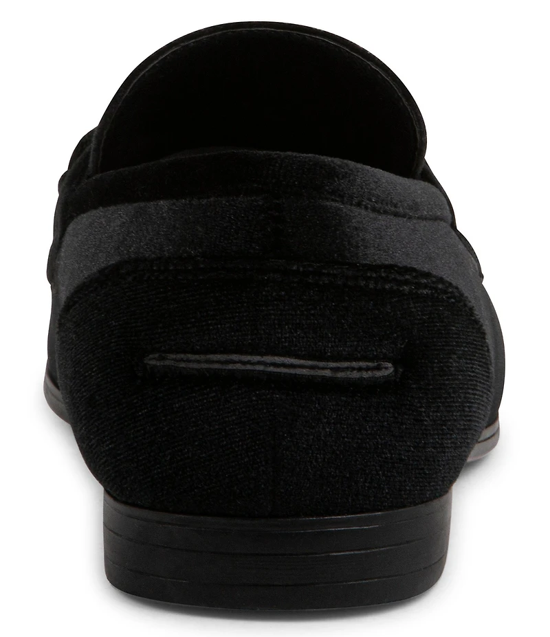 Steve Madden Men's Crusadr Velvet Bit Buckle Dress Loafers
