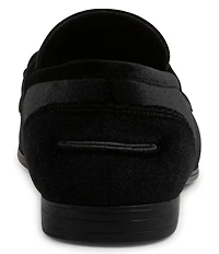 Steve Madden Men's Crusadr Velvet Bit Buckle Dress Loafers