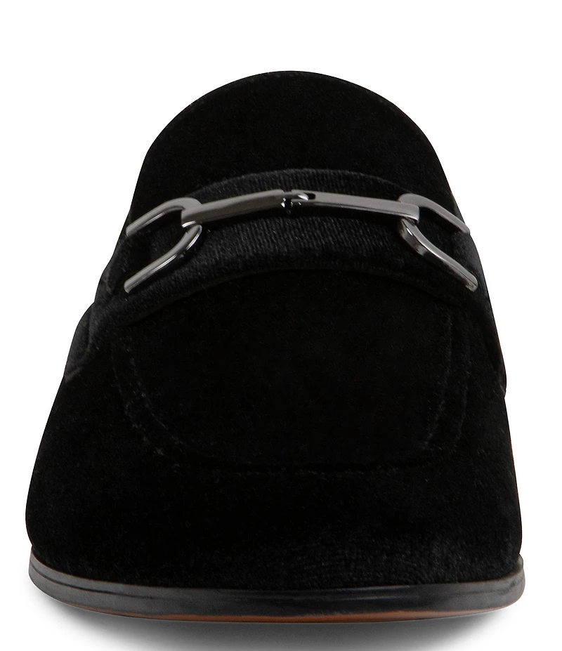 Steve Madden Men's Crusadr Velvet Bit Buckle Dress Loafers