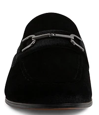 Steve Madden Men's Crusadr Velvet Bit Buckle Dress Loafers