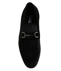 Steve Madden Men's Crusadr Velvet Bit Buckle Dress Loafers