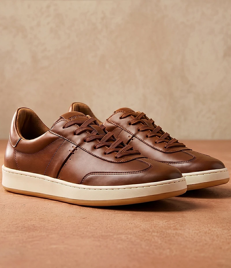 Steve Madden Men's Dacono Leather Lace Up Sneakers