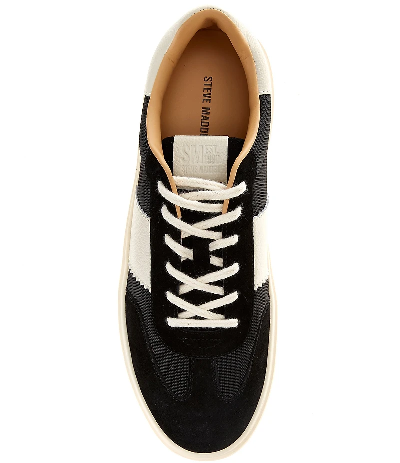 Steve Madden Men's Dellum Retro Suede and Leather Sneakers