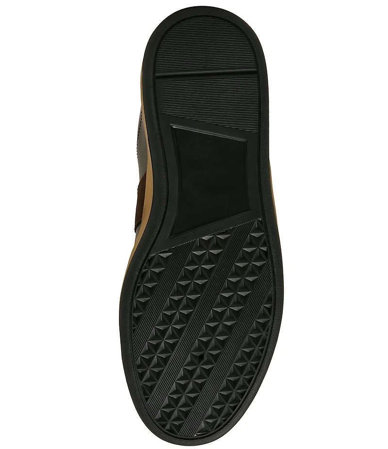 Steve Madden Men's Delmarei Leather and Suede Low Top Gum Sole Sneakers
