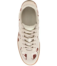 Steve Madden Men's Dixon Cow Print Calf Hair Low-Top Gum Sole Sneakers