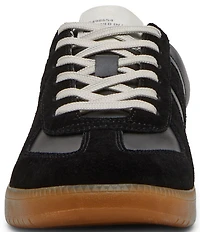 Steve Madden Men's Dixon Leather and Suede Low-Top Gum Sole Sneakers