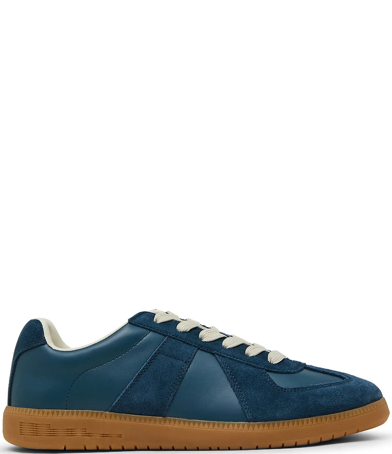 Steve Madden Men's Dixon Leather and Suede Low-Top Gum Sole Sneakers