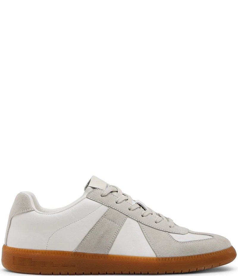 Steve Madden Men's Dixon Leather and Suede Low-Top Gum Sole Sneakers