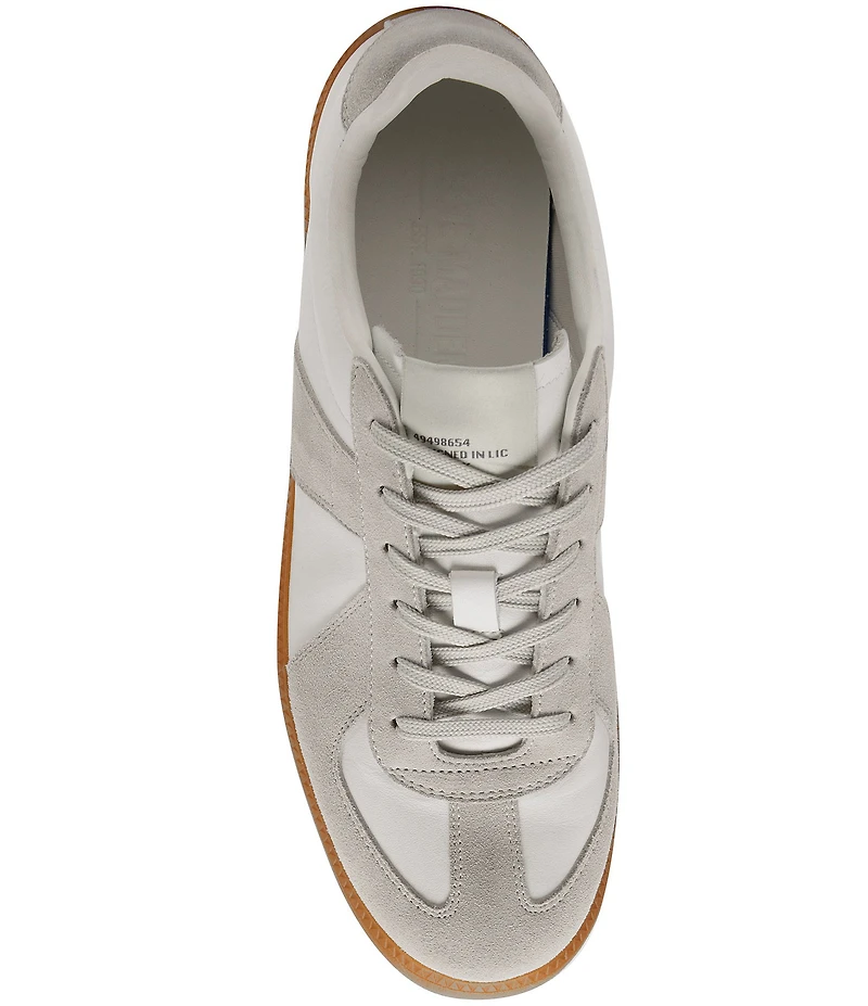 Steve Madden Men's Dixon Leather and Suede Low-Top Gum Sole Sneakers
