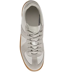 Steve Madden Men's Dixon Leather and Suede Low-Top Gum Sole Sneakers