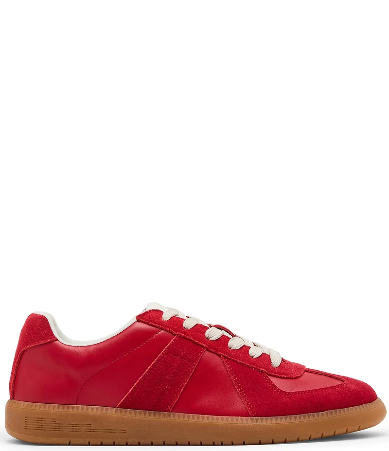 Steve Madden Men's Dixon Leather and Suede Low-Top Gum Sole Sneakers
