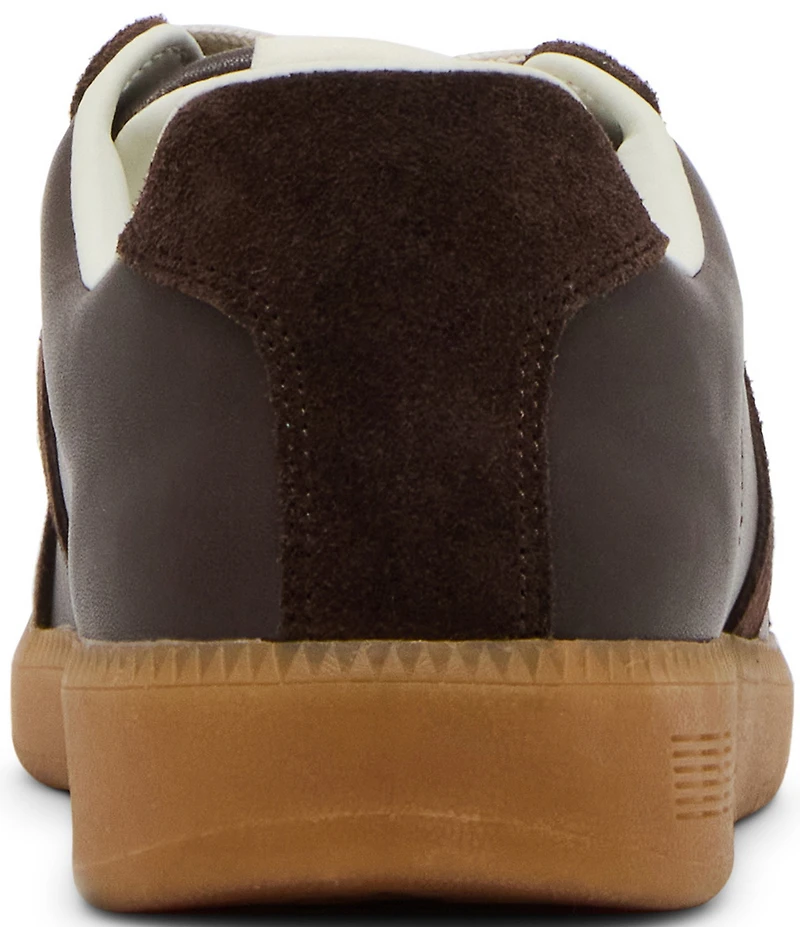 Steve Madden Men's Dixon Leather and Suede Low-Top Gum Sole Sneakers