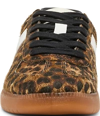 Steve Madden Men's Dixon Leopard Calf Hair Low-Top Gum Sole Sneakers