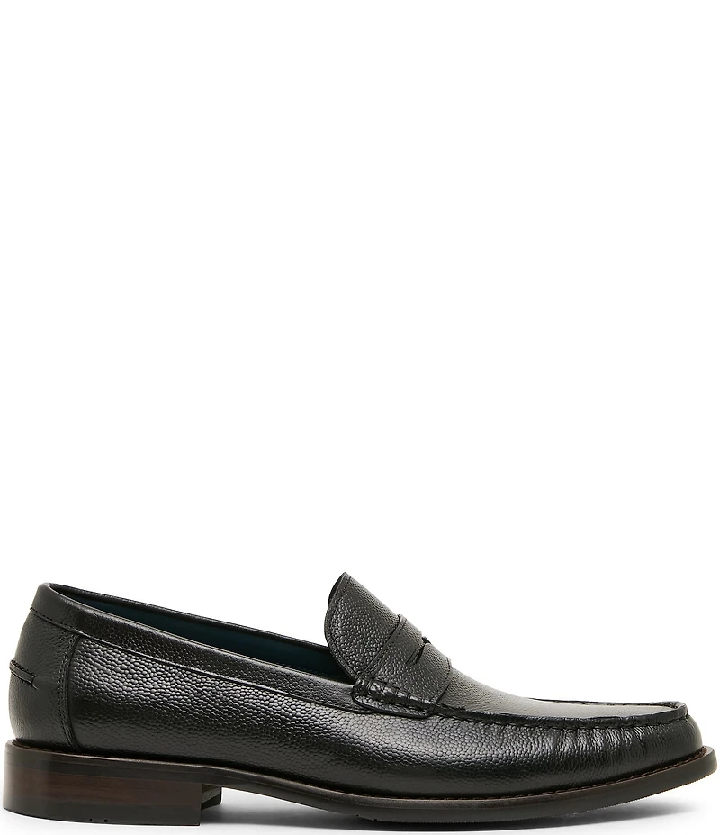 Steve Madden Men's Duncan Tumbled Leather Penny Loafers