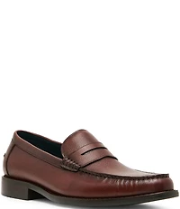 Steve Madden Men's Duncan Tumbled Leather Penny Loafers
