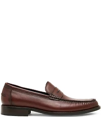 Steve Madden Men's Duncan Tumbled Leather Penny Loafers