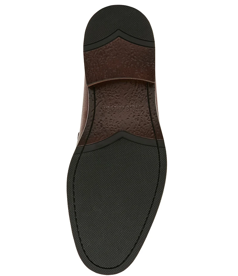 Steve Madden Men's Duncan Tumbled Leather Penny Loafers