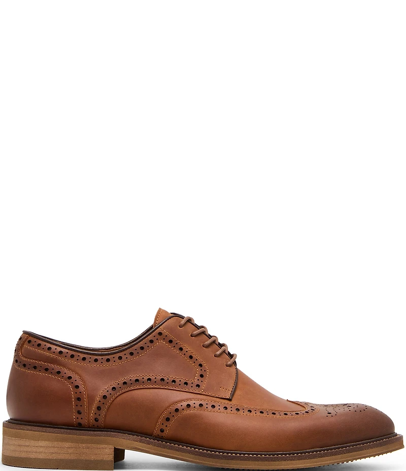Steve Madden Men's Eckley Wingtip Leather Oxfords