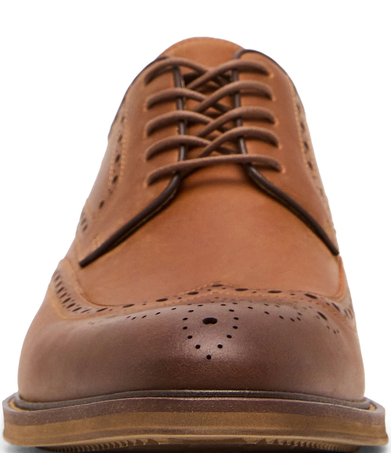 Steve Madden Men's Eckley Wingtip Leather Oxfords