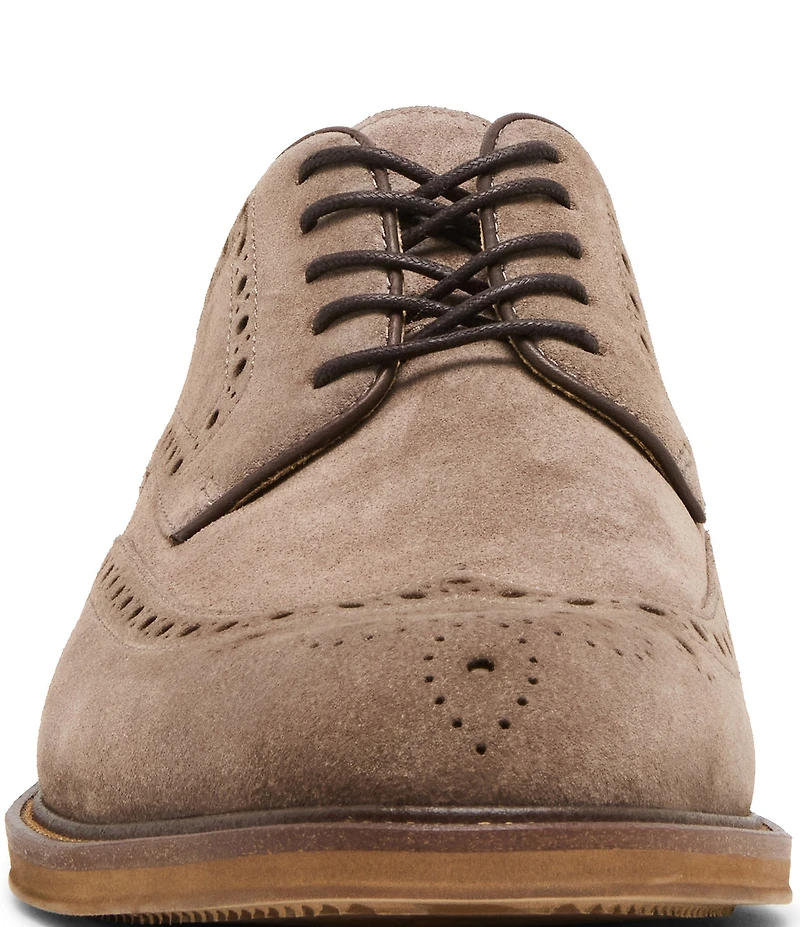 Steve Madden Men's Eckley Wingtip Suede Oxfords